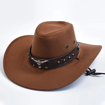 Suede Wide Cowboy Hat - Khaki - Cowboy Outpost
