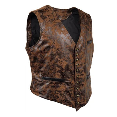 Suede Vintage Vests - Grey - Cowboy Outpost