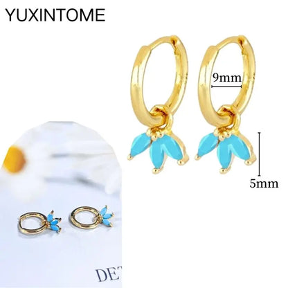 Turquoise Silver Earrings - Cowboy Outpost