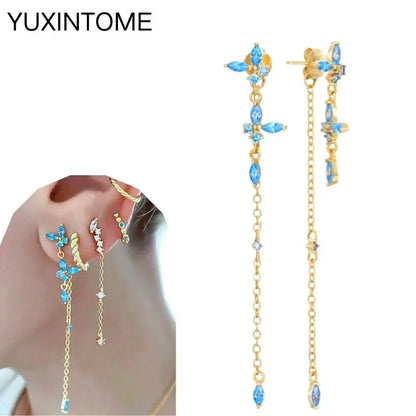 Turquoise Silver Earrings - Cowboy Outpost
