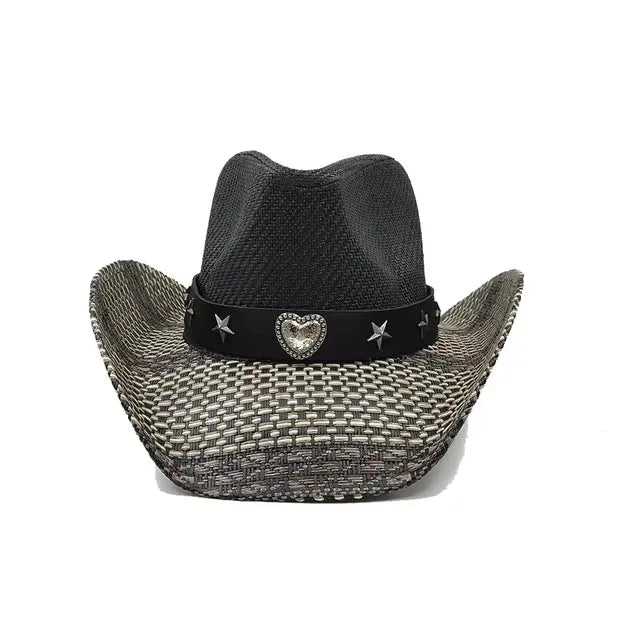 Straw Retro Cowboy Hat - 12 - Cowboy Outpost