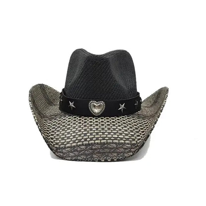 Straw Retro Cowboy Hat - 12 - Cowboy Outpost