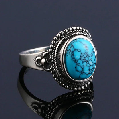 Turquoise Sterling Ring - R2456TU - Cowboy Outpost