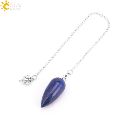 Crystal Turquoise Pendulum Pendant - Cowboy Outpost