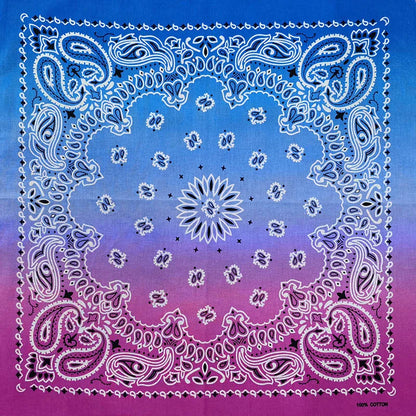 Gradient Cotton Scarf Bandana - Dye 3 - Cowboy Outpost
