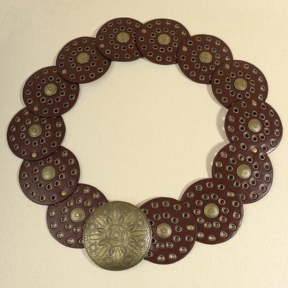 Denim Hollowed Belt - Cowboy Outpost