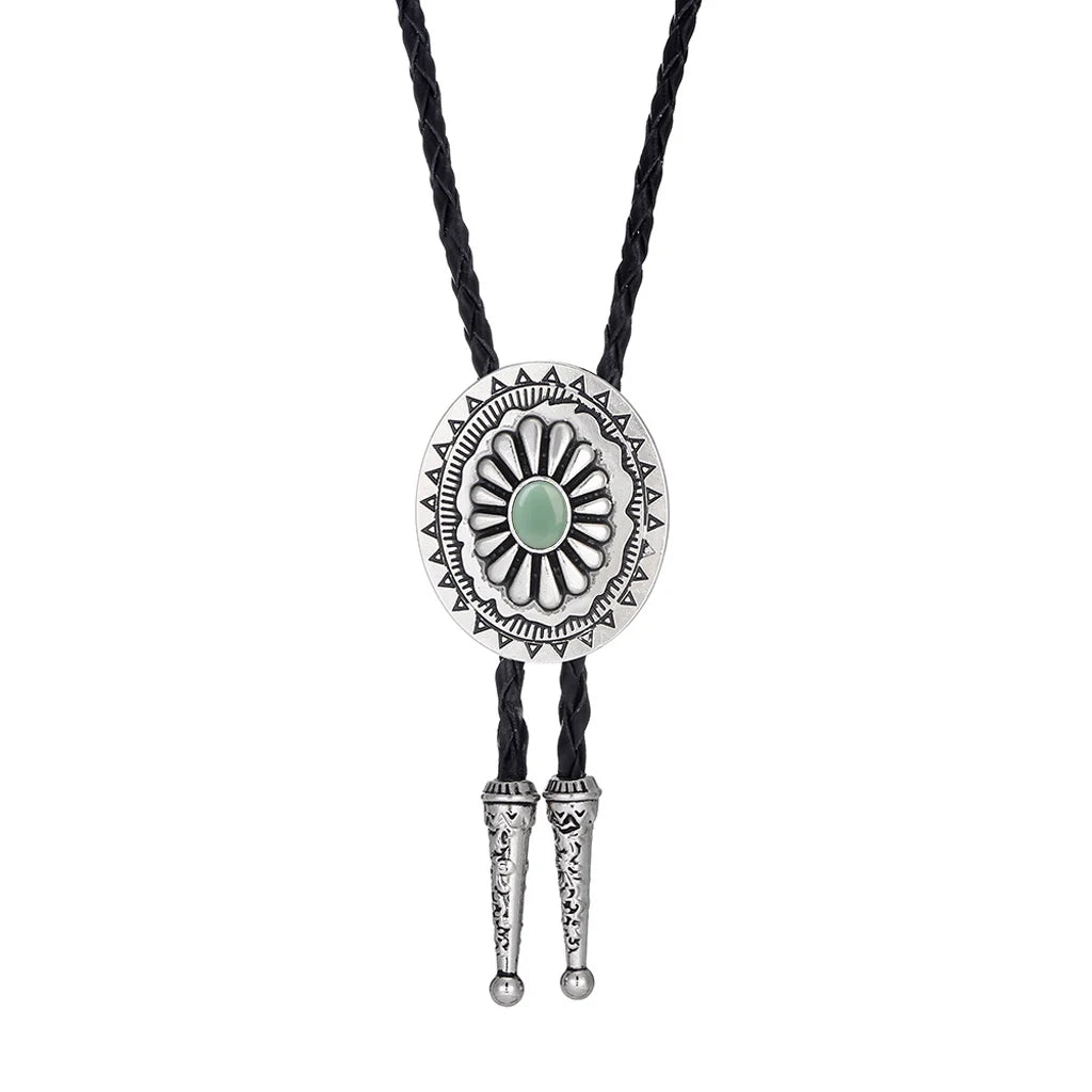 Turquoise Celtic Bolo Tie - 19 - Cowboy Outpost