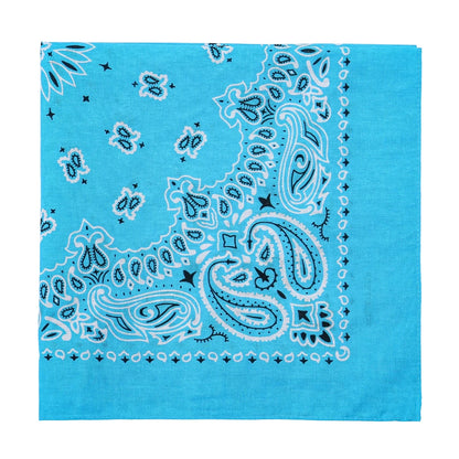 Square Cotton Paisley Bandana - fense - Cowboy Outpost