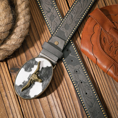 Metal Belt - Black gold - Cowboy Outpost