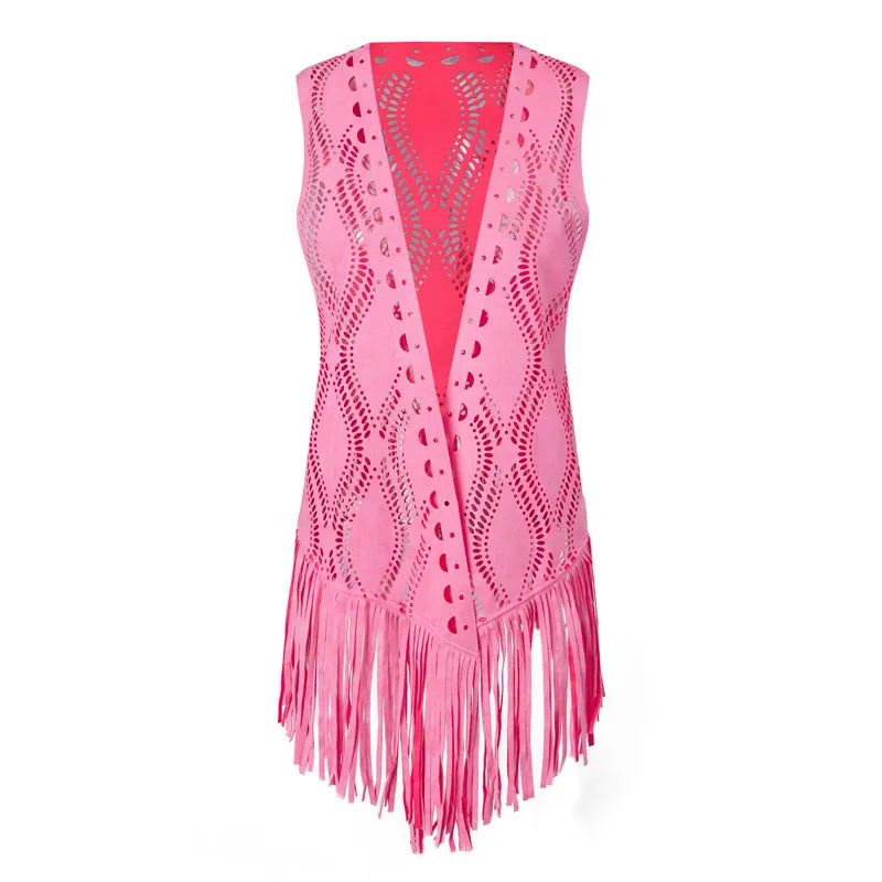Suede Hollow Vests - A - Cowboy Outpost