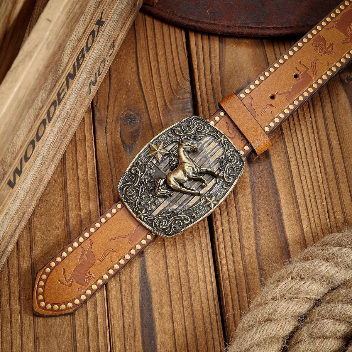 Casual Buckle Belt - black silver - Cowboy Outpost