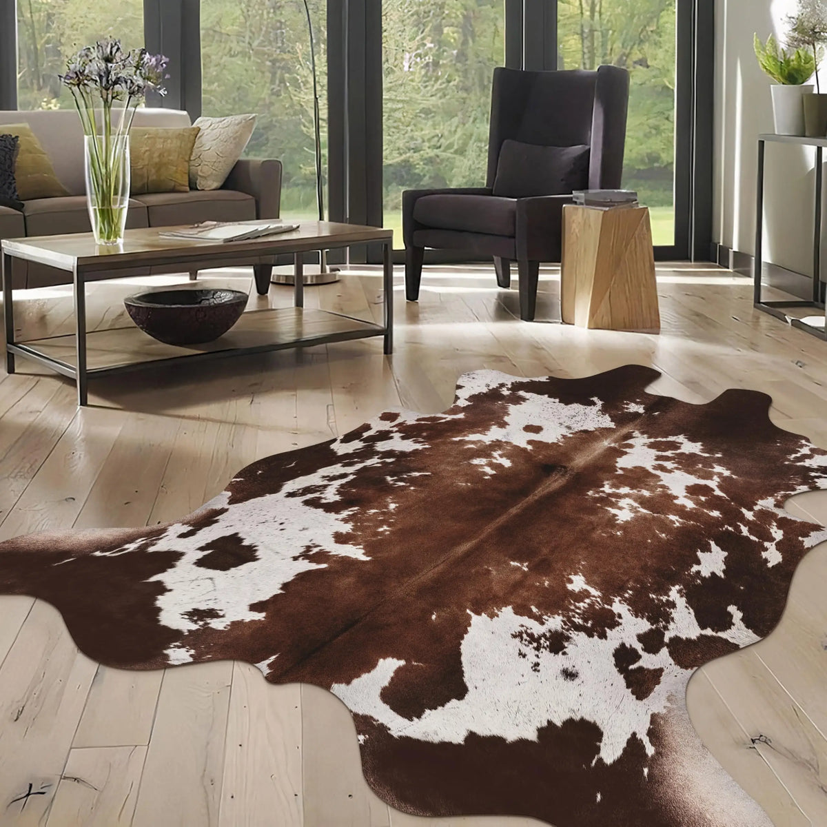 Winter Cowhide Rug - niu 32 - Cowboy Outpost