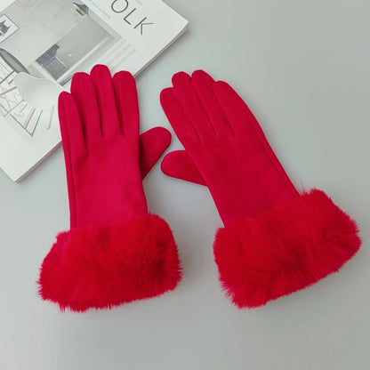 Suede Gloves - Khaki - Cowboy Outpost