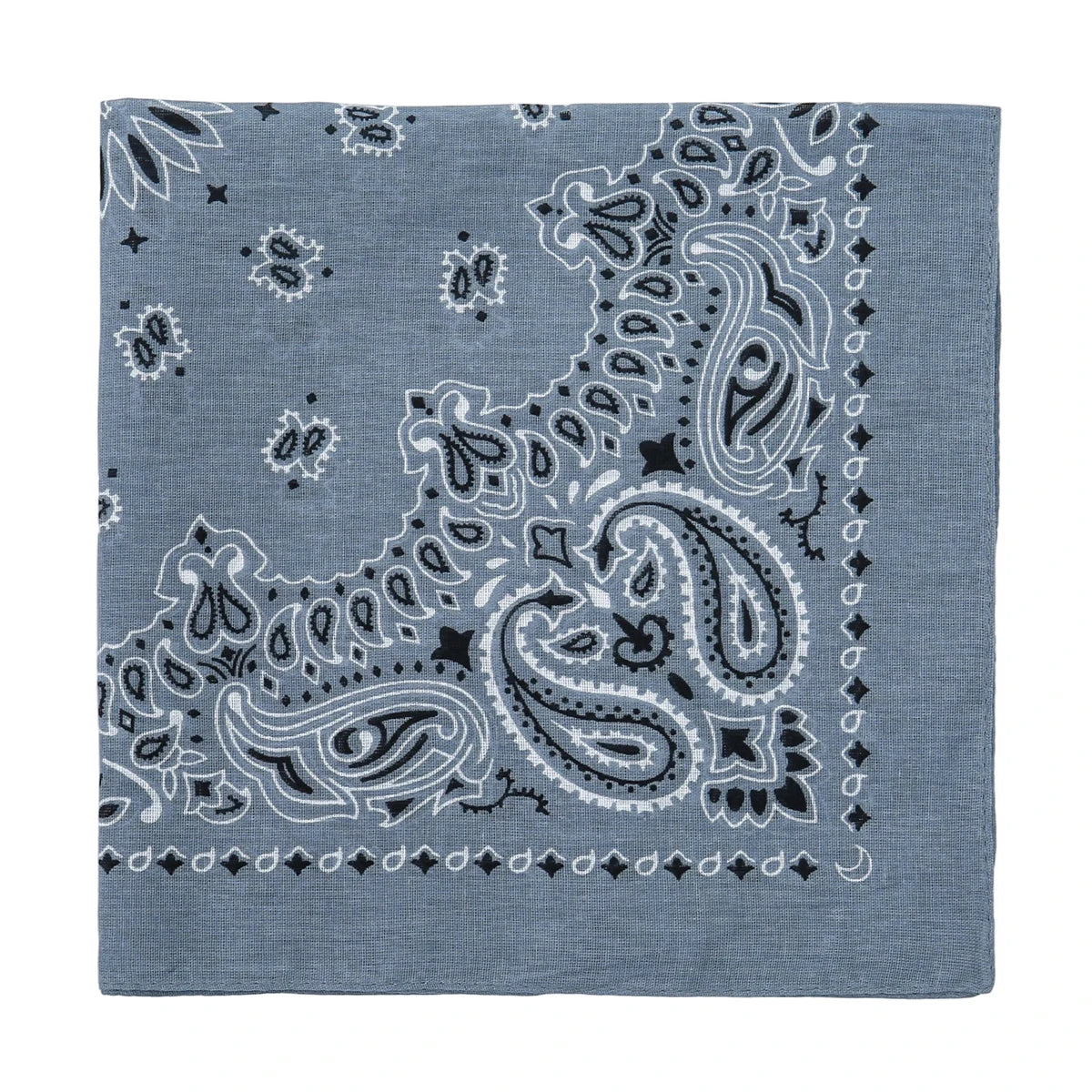 Square Cotton Paisley Bandana - heise - Cowboy Outpost