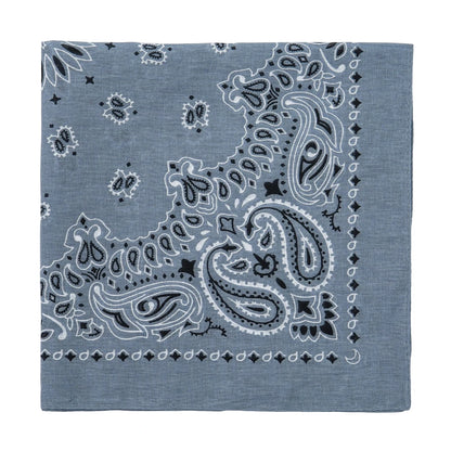 Square Cotton Paisley Bandana - heise - Cowboy Outpost