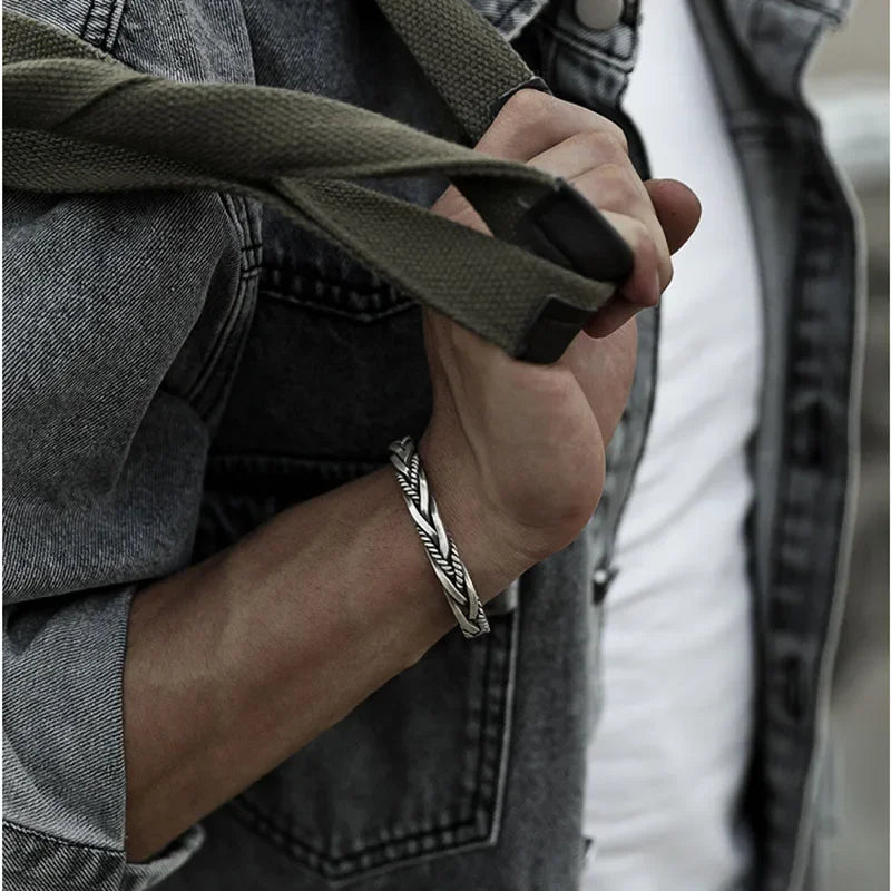 Silver Retro Bracelet - Cowboy Outpost