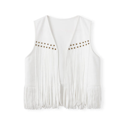 Suede Women's Vests - Brown - Cowboy Outpost