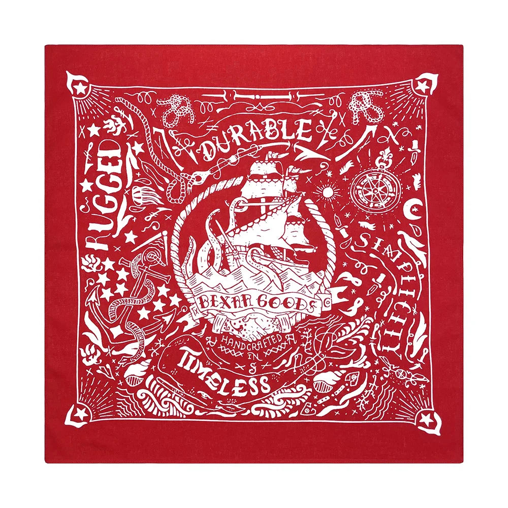 Cotton Nautical Bandana - Pink - Cowboy Outpost