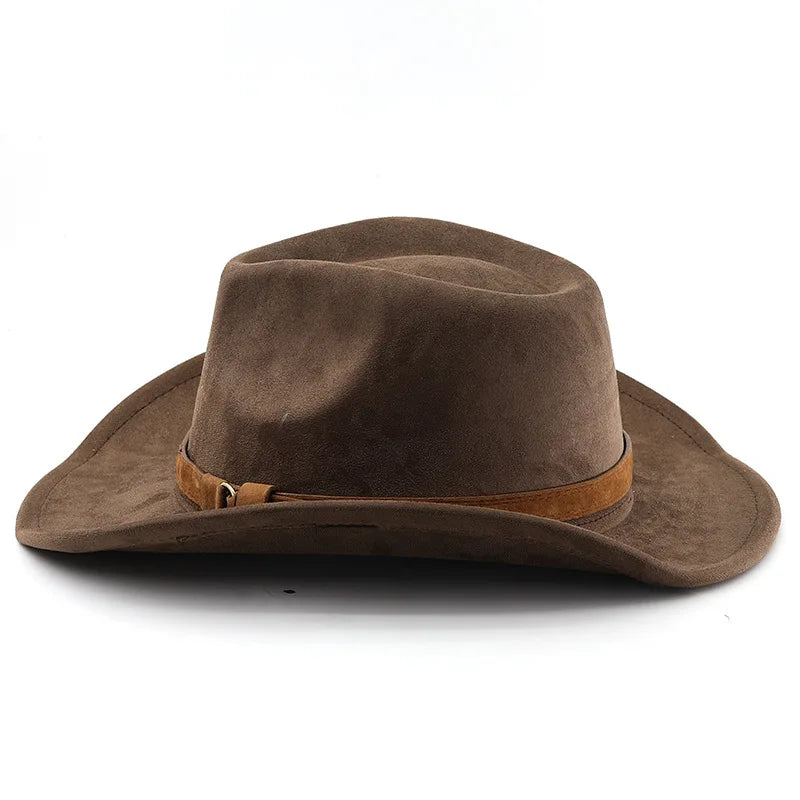 Leather Cowboy Hat - black - Cowboy Outpost