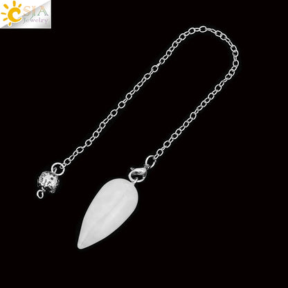 Crystal Turquoise Pendulum Pendant - Cowboy Outpost