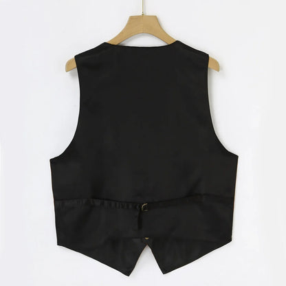 Leather Men's Vests - brown - Cowboy Outpost