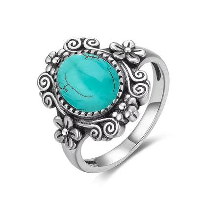 Turquoise Sterling Ring - R2444TU - Cowboy Outpost