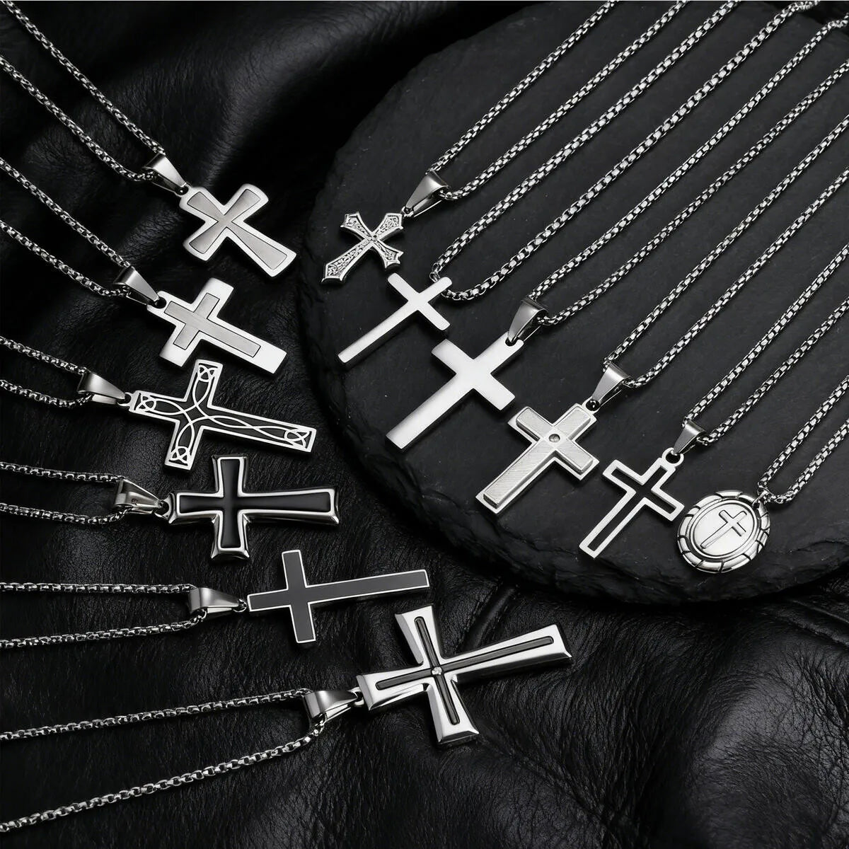 Steel Cross Necklace - Cowboy Outpost