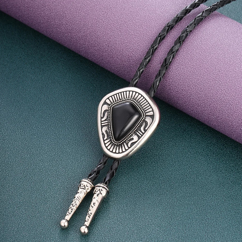 Turquoise Celtic Bolo Tie - 03 - Cowboy Outpost