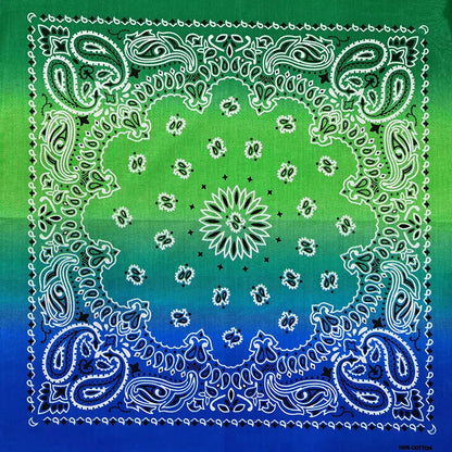 Gradient Cotton Scarf Bandana - Gradient orange - Cowboy Outpost