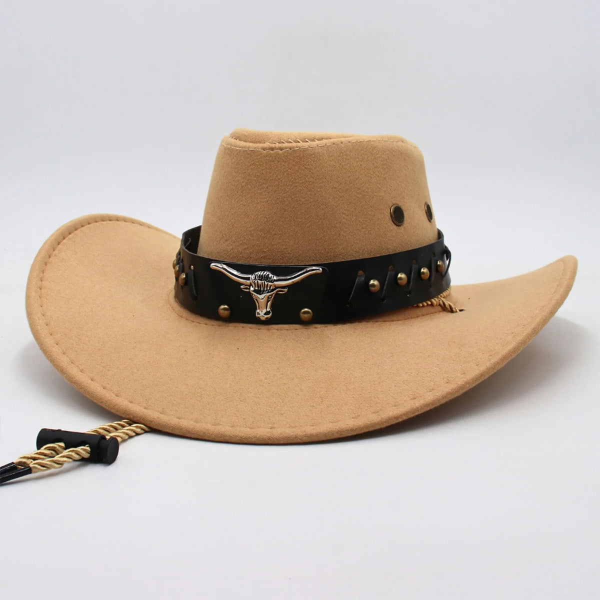 Leather Faux Cowboy Hat - Cowboy Outpost