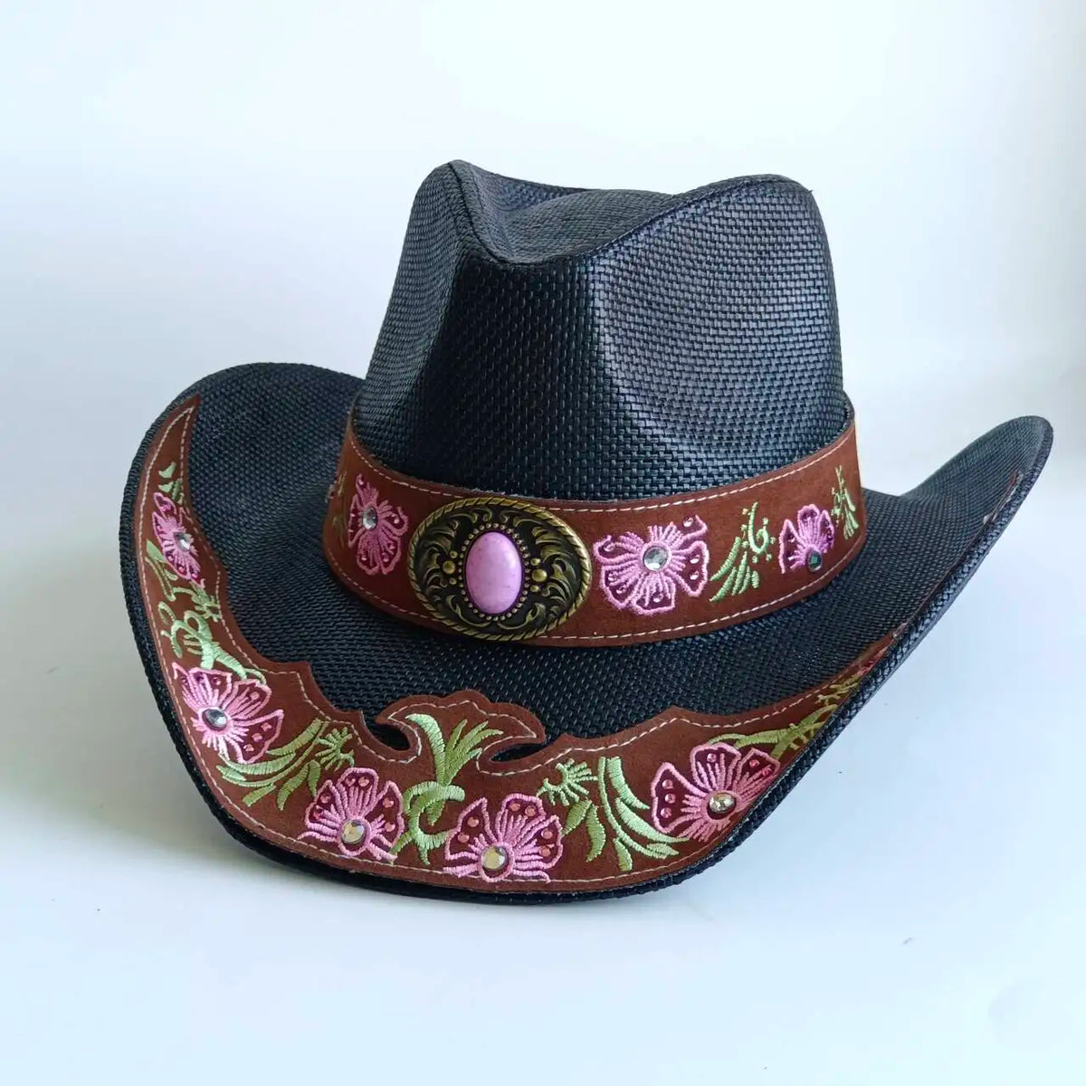 Straw Decal Cowboy Hat - 15 - Cowboy Outpost