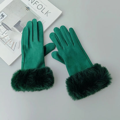 Suede Gloves - Gray - Cowboy Outpost