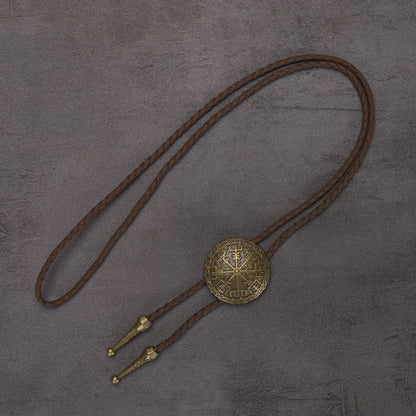 Leather Rechicgu Bolo Tie - 11 - Cowboy Outpost