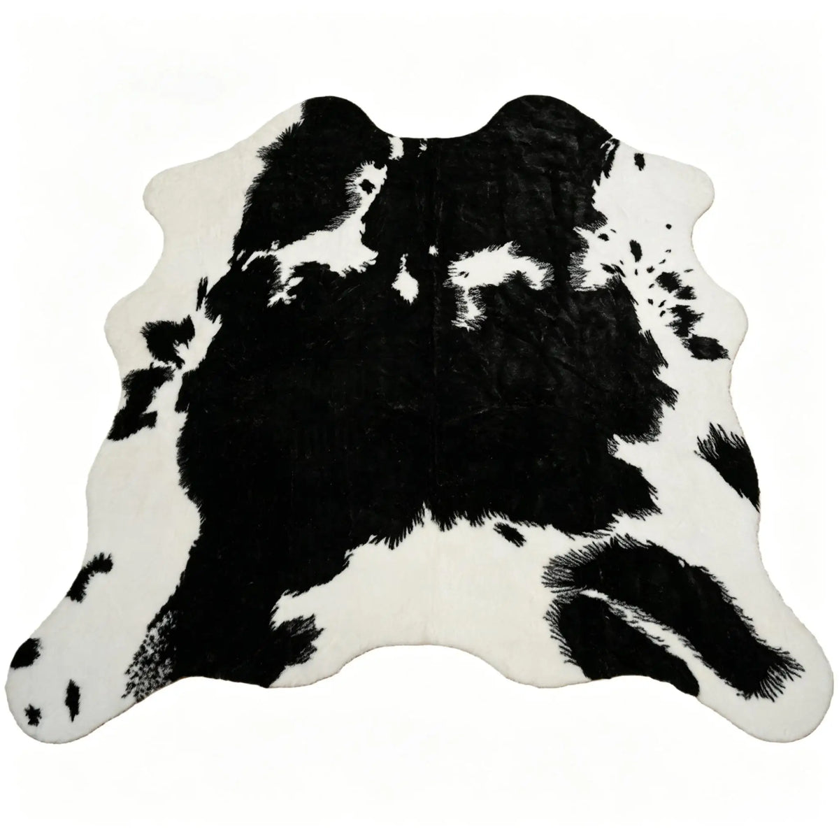 Faux Cowhide Rug - Black White Gray - Cowboy Outpost