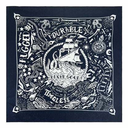 Cotton Nautical Bandana - Red - Cowboy Outpost