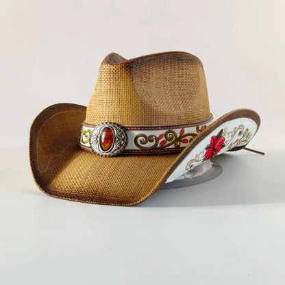 Straw Decal Cowboy Hat - 7 - Cowboy Outpost