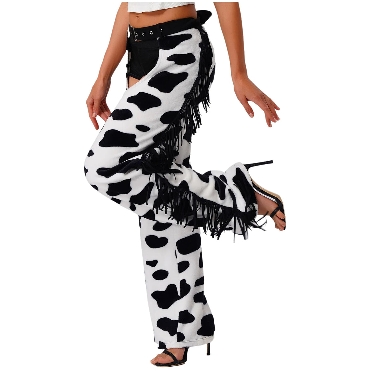 Tassel Chaps - White - Cowboy Outpost