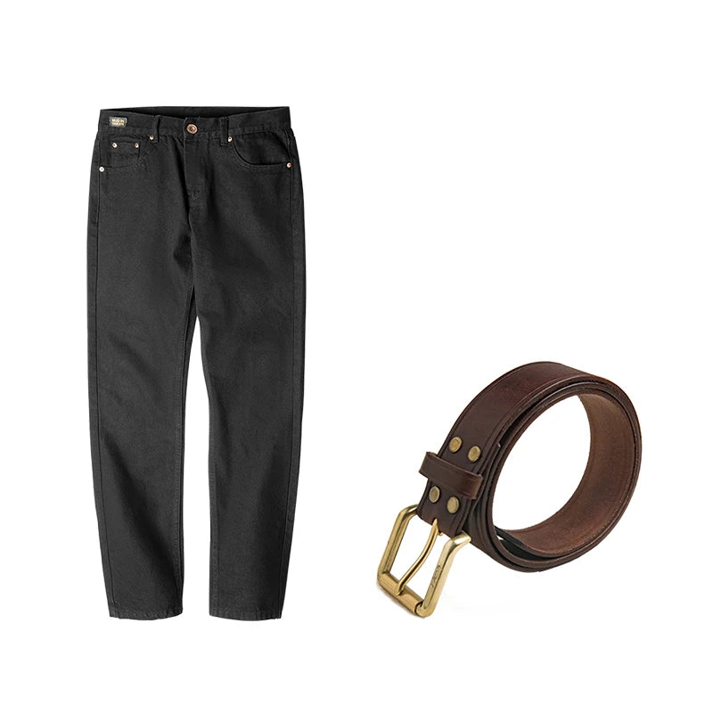 Vintage Jeans - Black - Pants and Belt - Cowboy Outpost