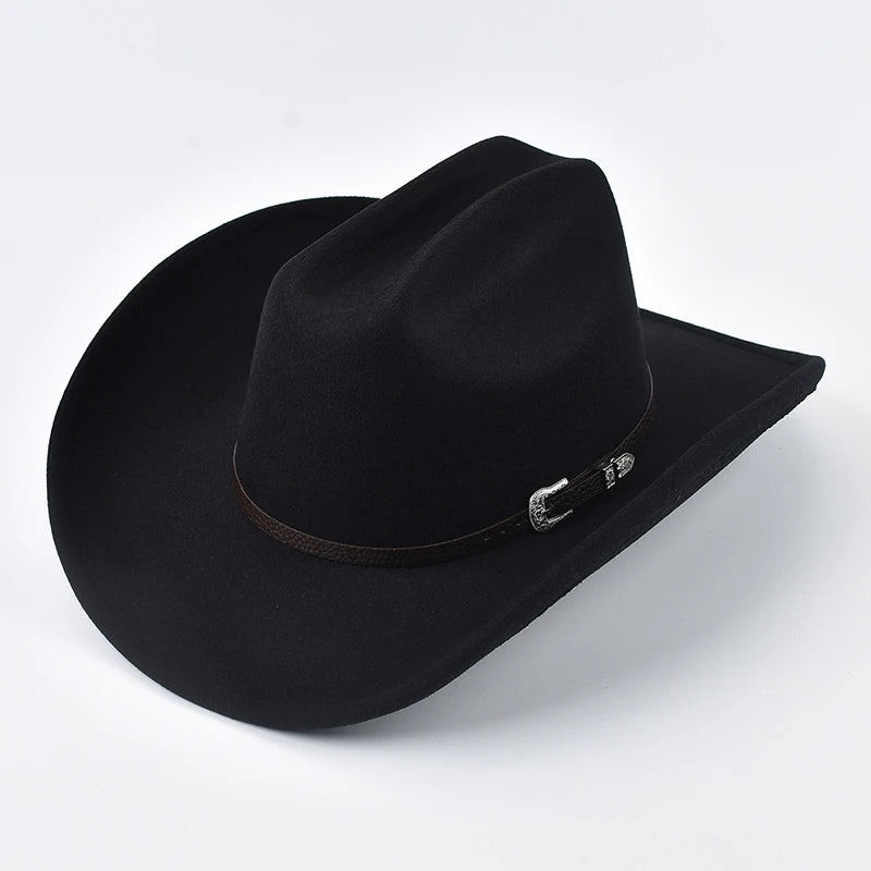 Leather Edge Cowboy Hat - WHITE - Cowboy Outpost