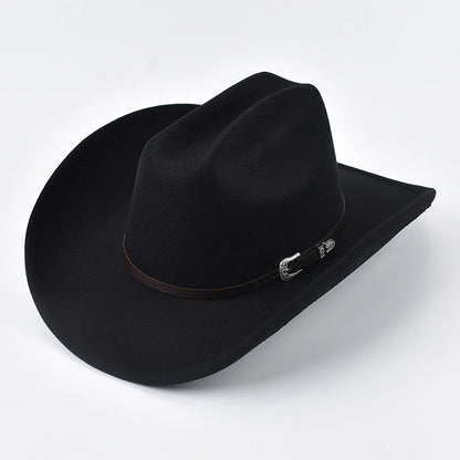 Leather Edge Cowboy Hat - WHITE - Cowboy Outpost