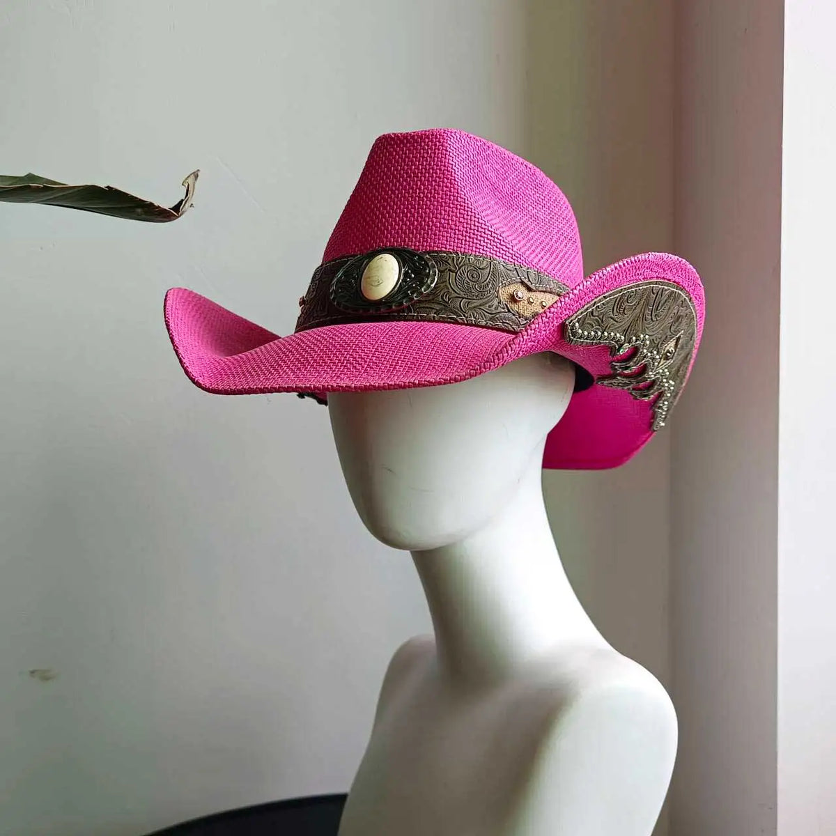 Straw Retro Cowboy Hat - 21 - Cowboy Outpost