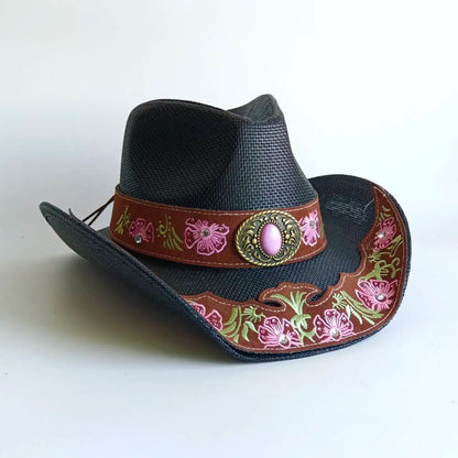 Straw Decal Cowboy Hat - 14 - Cowboy Outpost