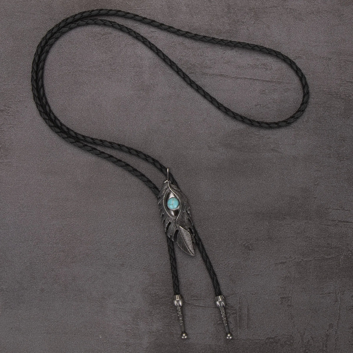 Leather Rechicgu Bolo Tie - Cowboy Outpost