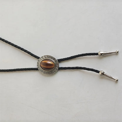 Leather Natural Bolo Tie - Cowboy Outpost