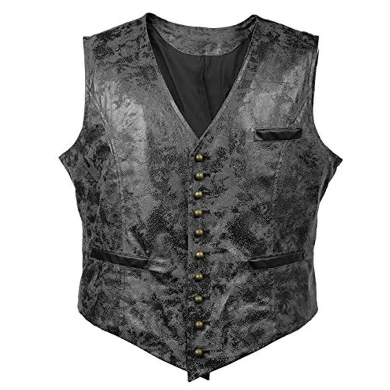Suede Vintage Vests - Grey - Cowboy Outpost