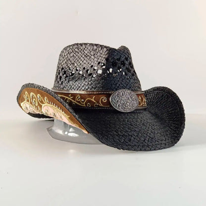 Straw Decal Cowboy Hat - Cowboy Outpost