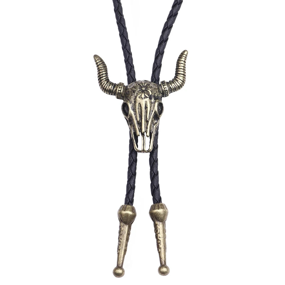 Leather Retro Bolo Tie - Cowboy Outpost