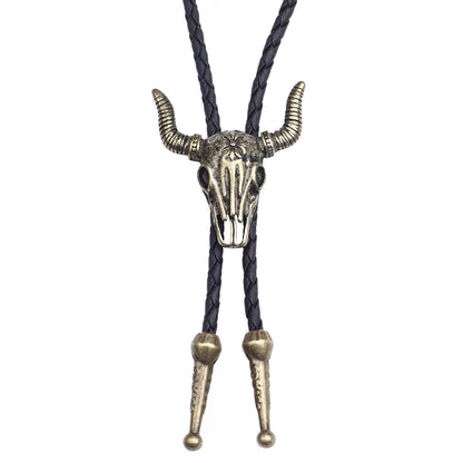 Leather Retro Bolo Tie - Cowboy Outpost