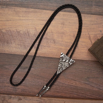 Leather Rechicgu Bolo Tie - 14 - Cowboy Outpost
