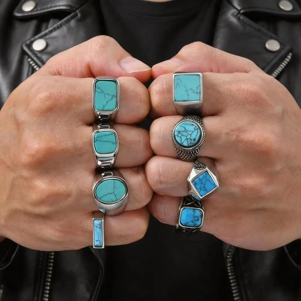 Waterproof Turquoise Ring - Cowboy Outpost